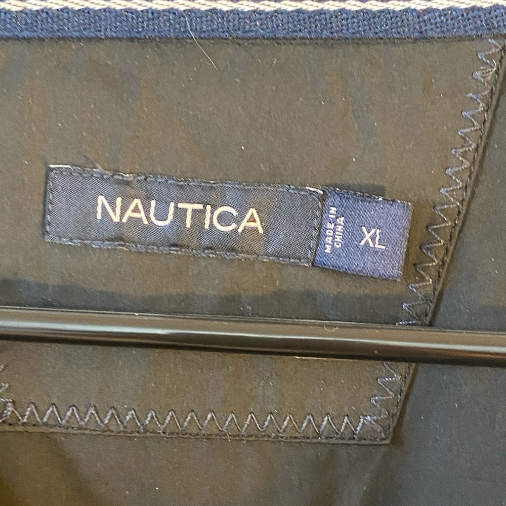 Nautica Black Zip up Windbreaker Jacket, size XL - Picture 3 of 11